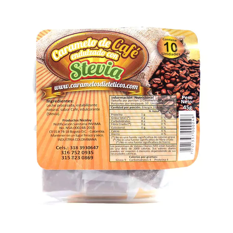 DULPROMAX STEVIA COFFEE CANDY Frutos Semillas dulpromax-stevia-coffee-candy-frutos-semillas