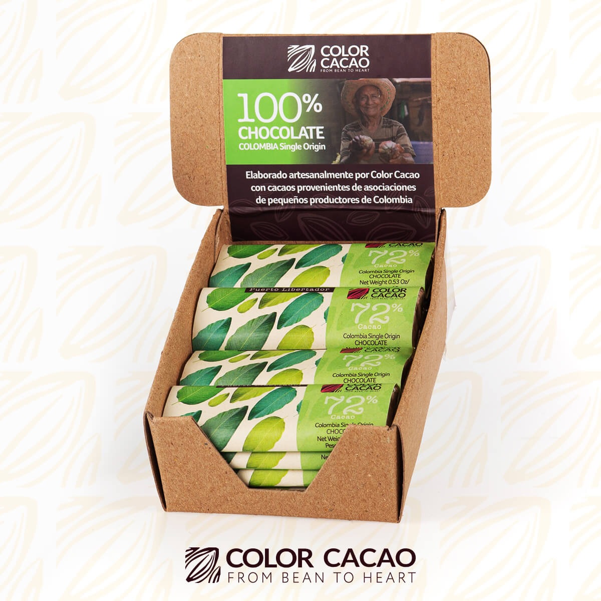 Barra de chocolate / Color cacao
