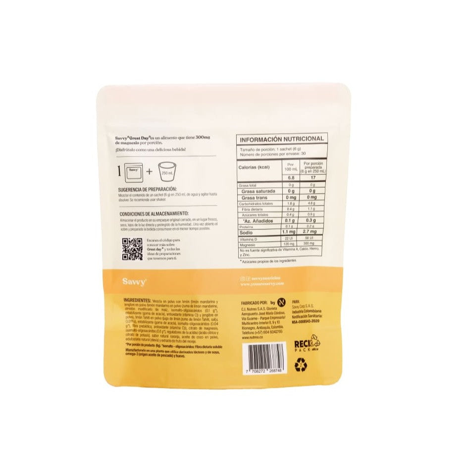 GREAT DAY LEMON GINGERINE SAVVY * 210 GR