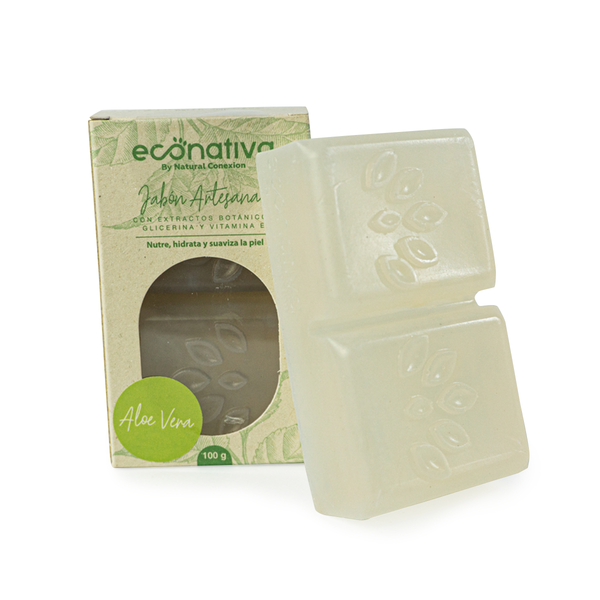 ECONATIVA  JABON ARTESANAL ALOE VERA* 100G