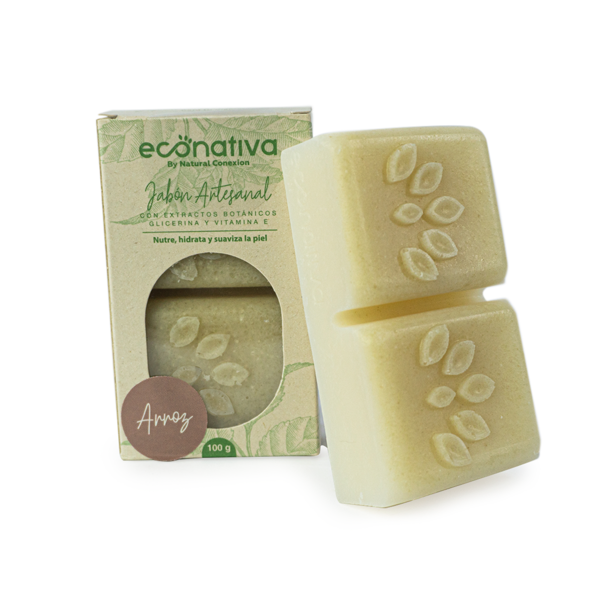 ECONATIVA  JABON ARTESANAL ALOE VERA* 100G