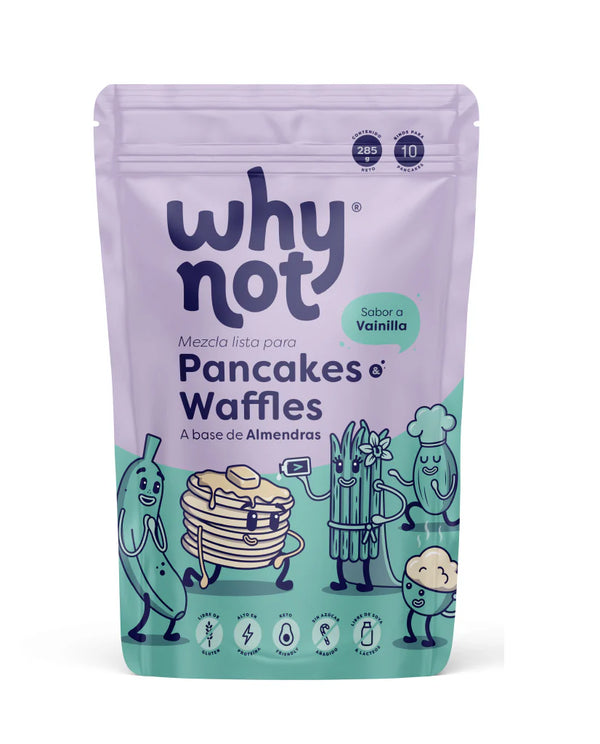 WHY NOT MEZCLA PANCAKES ALMENDRA - VAINILLA