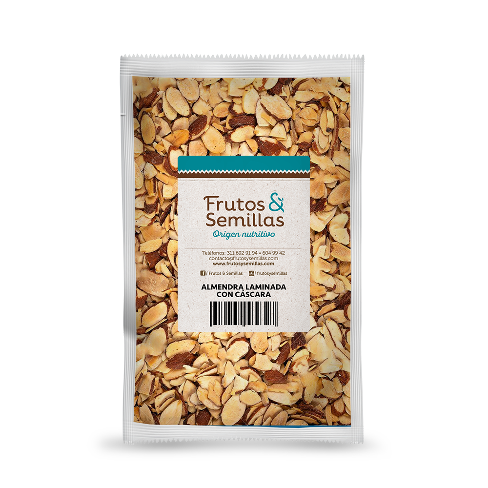 LAMINATED ALMOND WITH SHELL BOX X 11.34 KILOS – Frutos & Semillas