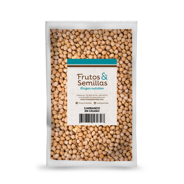 Bag of chickpeas in grains